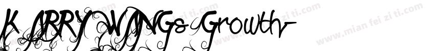 KARRY WANGs Growth字体转换